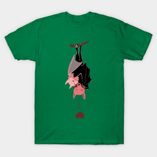 Bat Hugs for a pink Halloween T-Shirt